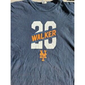 Neil Walker New York Mets Men’s Black Shirt Size XL Gildan SGA McDonalds  '16/17